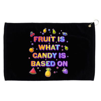 Colorful Fruit Is What Candy Is Based On Grommeted Golf Towel