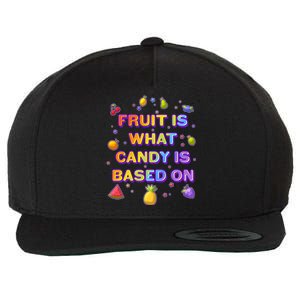 Colorful Fruit Is What Candy Is Based On Wool Snapback Cap