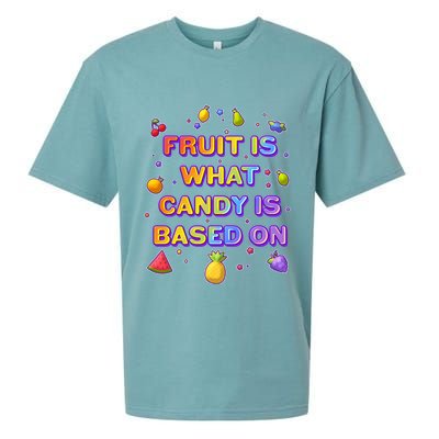 Colorful Fruit Is What Candy Is Based On Sueded Cloud Jersey T-Shirt