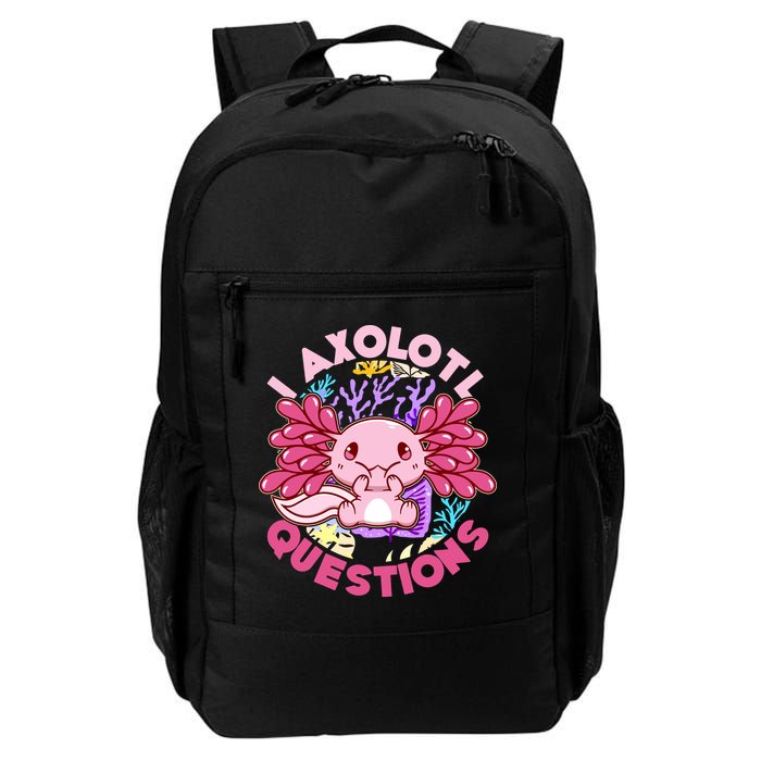 Cute Funny I Axolotl Questions Backpack