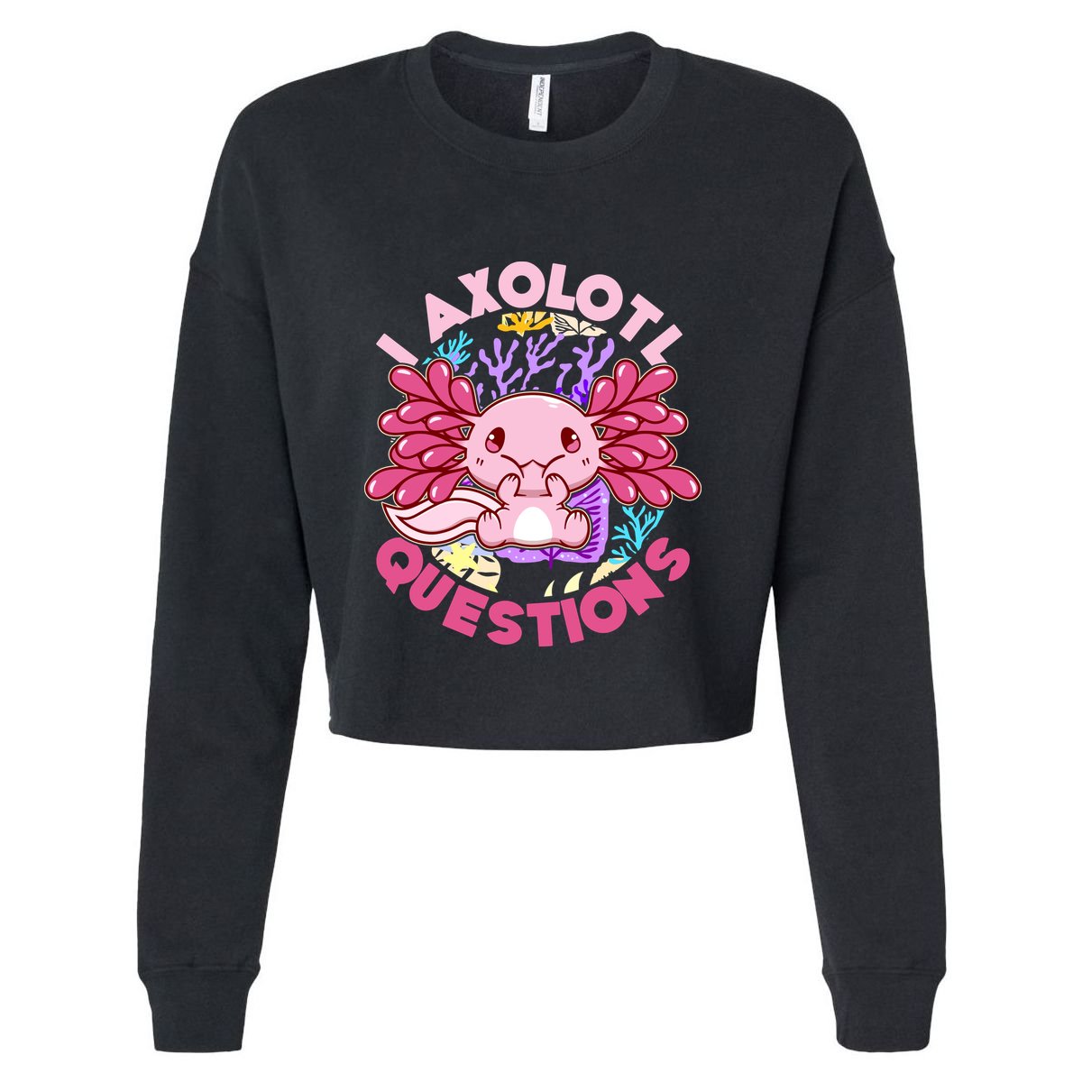 Cute Funny I Axolotl Questions Sustainable Bucket Hat