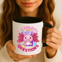 Cute Funny I Axolotl Questions Mug