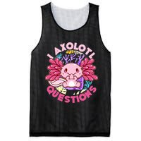 Cute Funny I Axolotl Questions Mesh Reversible Basketball Jersey Tank