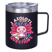 Cute Funny I Axolotl Questions 12oz Stainless Steel Coffee Mug