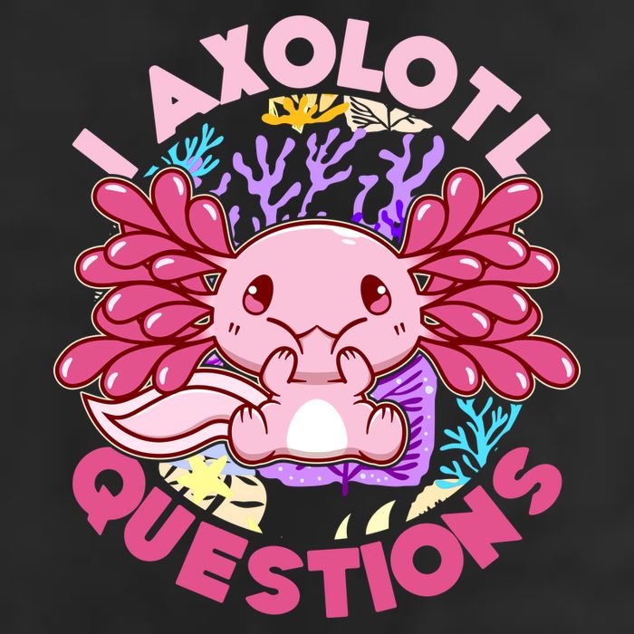Cute Funny I Axolotl Questions Golf Towel