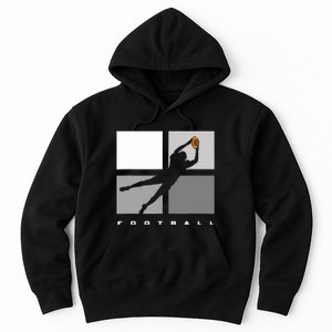 Catch Football Illustration Hoodie