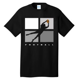 Catch Football Illustration Tall T-Shirt