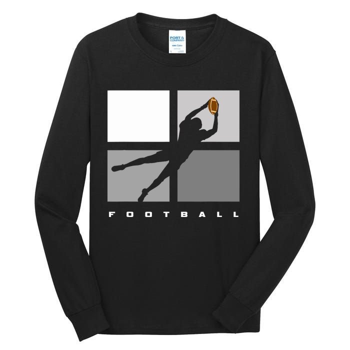 Catch Football Illustration Tall Long Sleeve T-Shirt