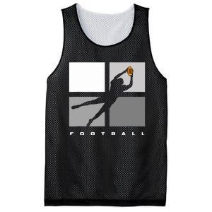 Catch Football Illustration Mesh Reversible Basketball Jersey Tank