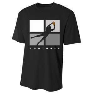 Catch Football Illustration Performance Sprint T-Shirt