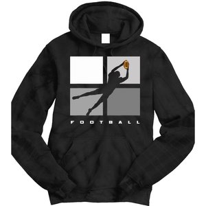 Catch Football Illustration Tie Dye Hoodie