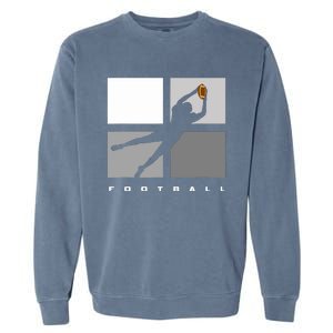 Catch Football Illustration Garment-Dyed Sweatshirt