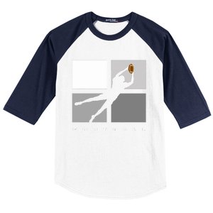 Catch Football Illustration Baseball Sleeve Shirt