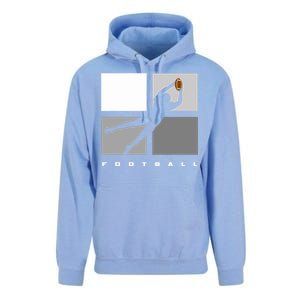 Catch Football Illustration Unisex Surf Hoodie