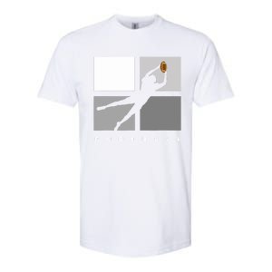 Catch Football Illustration Softstyle CVC T-Shirt