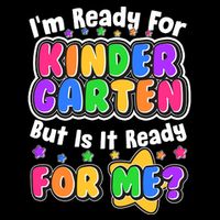 Cute Funny I'm Ready For Kindergarten But Is It Ready For Me 16 in Basic Backpack
