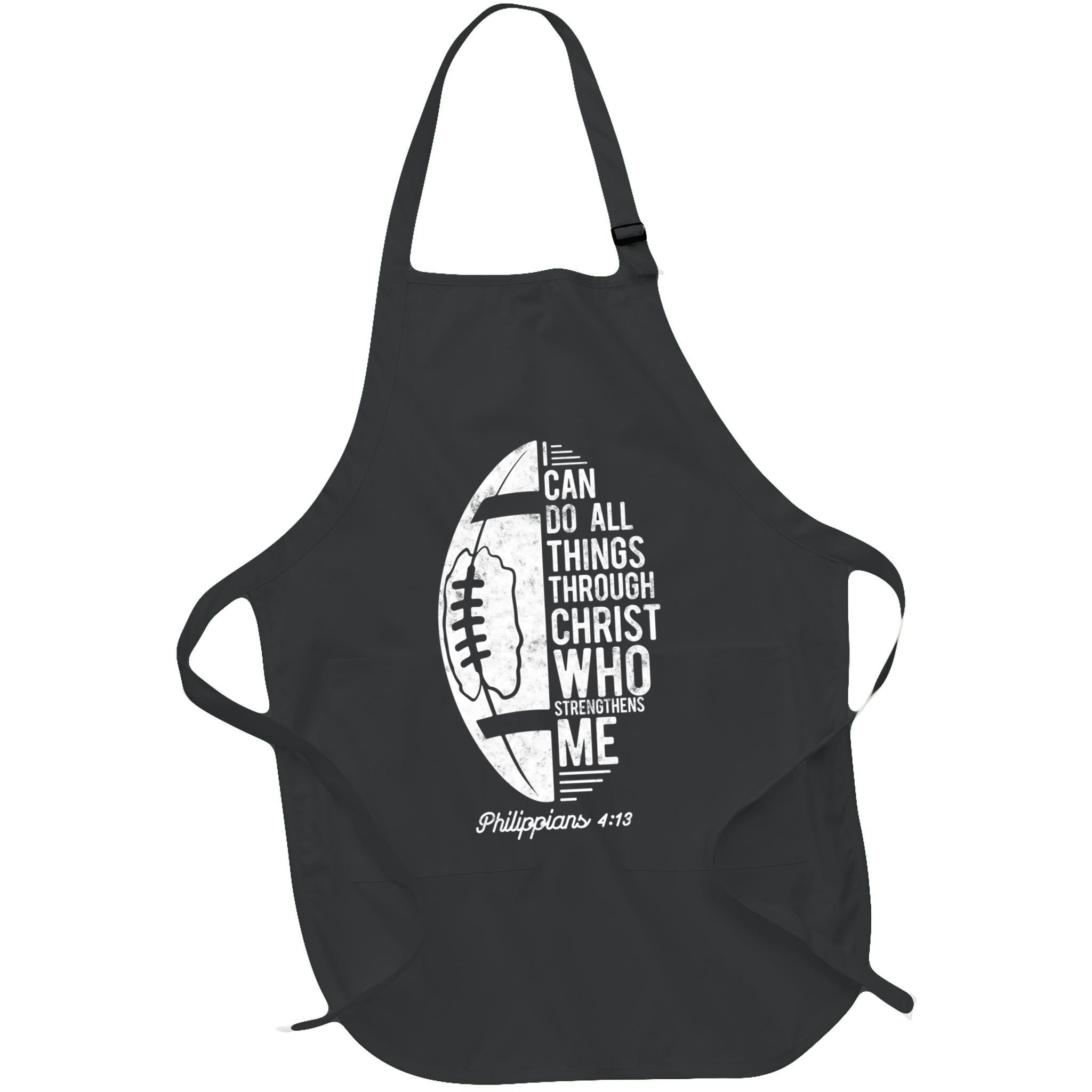 Christian Football I Can Do All Things Philippians 4 13 Gift Apron