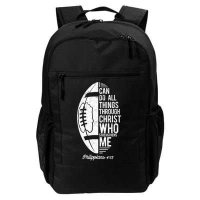 Christian Football I Can Do All Things Philippians 4 13 Gift Backpack