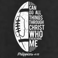 Christian Football I Can Do All Things Philippians 4 13 Gift Adult Drive Performance Visor