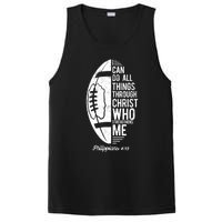 Christian Football I Can Do All Things Philippians 4 13 Gift PosiCharge Competitor Tank