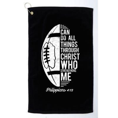 Christian Football I Can Do All Things Philippians 4 13 Gift Golf Towel