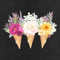 Cute Flower Ice Cream Cone Bouquets Adult Drive Performance Visor