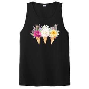 Cute Flower Ice Cream Cone Bouquets PosiCharge Competitor Tank