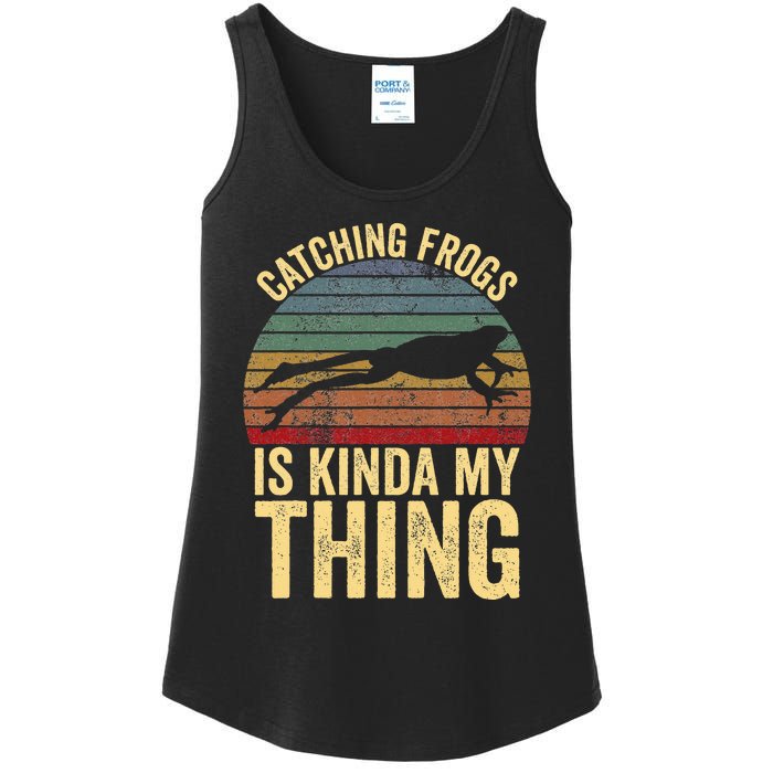 Catching Frogs Is Kinda My Thing Frog Catching Kids Gift Ladies Essential Tank