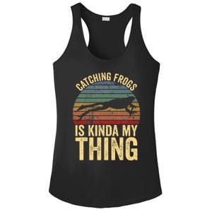 Catching Frogs Is Kinda My Thing Frog Catching Kids Gift Ladies PosiCharge Competitor Racerback Tank