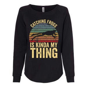 Catching Frogs Is Kinda My Thing Frog Catching Kids Gift Womens California Wash Sweatshirt