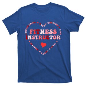 Cute Fitness Instructor Valentines Day Heart Cool Gift T-Shirt