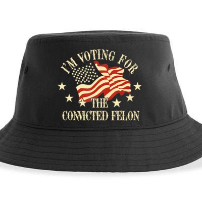 Convicted Felon IM Voting Convicted Felon 2024 Sustainable Bucket Hat