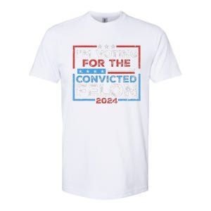 Convicted Felon IM Voting Convicted Felon 2024 Softstyle CVC T-Shirt