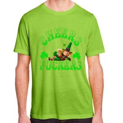 Cheers Fuckers Irish Shamrock St Patricks Day Tee Meaningful Gift Adult ChromaSoft Performance T-Shirt