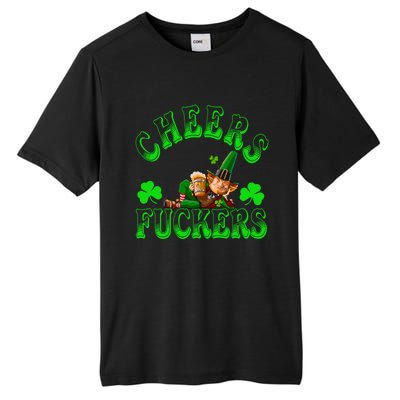 Cheers Fuckers Irish Shamrock St Patricks Day Tee Meaningful Gift Tall Fusion ChromaSoft Performance T-Shirt