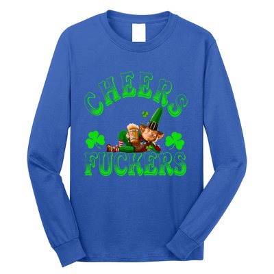 Cheers Fuckers Irish Shamrock St Patricks Day Tee Meaningful Gift Long Sleeve Shirt