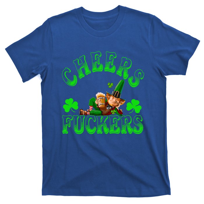 Cheers Fuckers Irish Shamrock St Patricks Day Tee Meaningful Gift T-Shirt