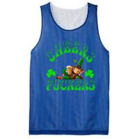 Cheers Fuckers Irish Shamrock St Patricks Day Tee Meaningful Gift Mesh Reversible Basketball Jersey Tank