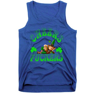 Cheers Fuckers Irish Shamrock St Patricks Day Tee Meaningful Gift Tank Top