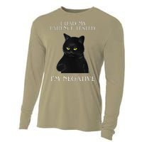 Cat Funny I Had My Patience Tested Im Negative Cooling Performance Long Sleeve Crew