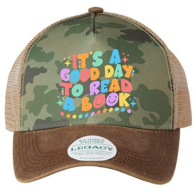 Cute Funny It's A Good Day To Read A Book Legacy Tie Dye Trucker Hat