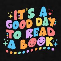 Cute Funny It's A Good Day To Read A Book Ladies PosiCharge Tri-Blend Wicking Tank