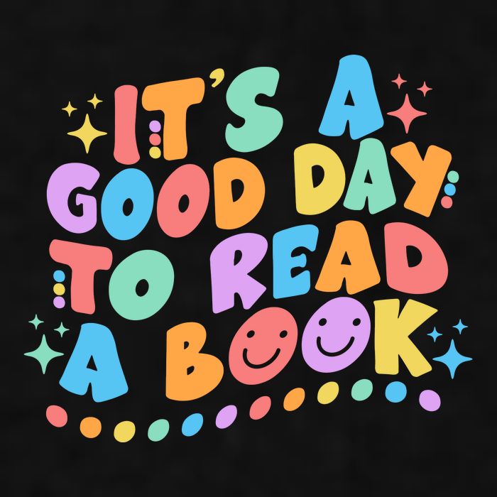 Cute Funny It's A Good Day To Read A Book Ladies PosiCharge Tri-Blend Wicking Tank