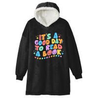 Cute Funny It's A Good Day To Read A Book Hooded Wearable Blanket