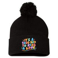 Cute Funny It's A Good Day To Read A Book Pom Pom 12in Knit Beanie