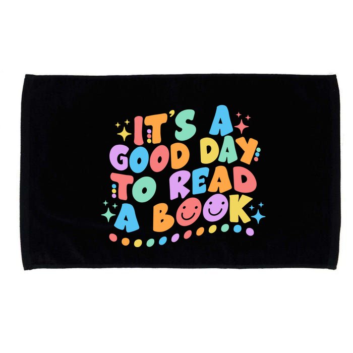 Cute Funny It's A Good Day To Read A Book Microfiber Hand Towel
