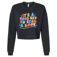 Cute Funny It's A Good Day To Read A Book Cropped Pullover Crew