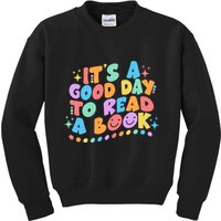 Cute Funny It's A Good Day To Read A Book Kids Sweatshirt