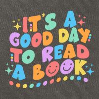 Cute Funny It's A Good Day To Read A Book Cotton Canvas Backpack