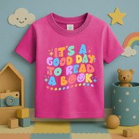 Cute Funny It's A Good Day To Read A Book Toddler T-Shirt